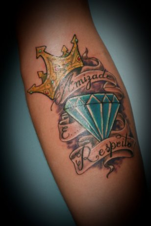 crown diamond tattoo Diamond Tattoo Design Ideas
