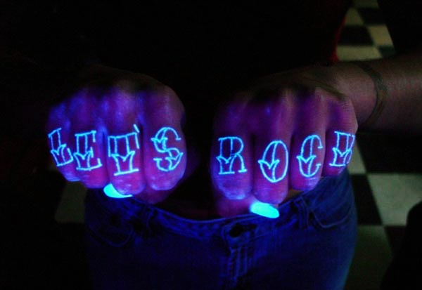 glow in the dark tattoos knuckles Glow in the dark Tattoos Design ideas