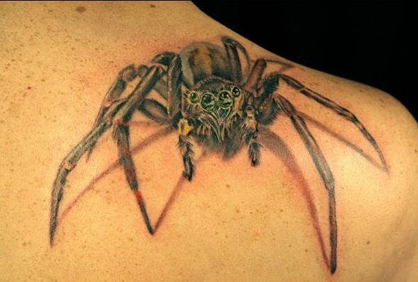 23 spider tattoo by abttattoo Spider Tattoo Design Ideas