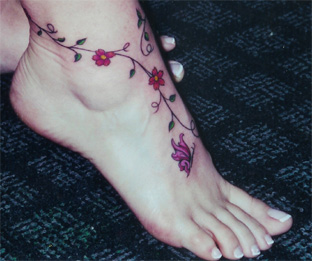 Flower Tattoo Designs on Ankle Ankle Tattoo Design Ideas