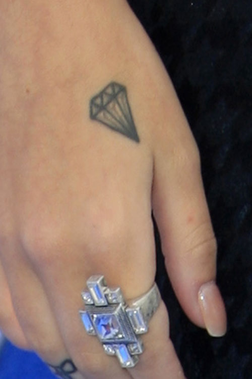 cher lloyd diamond hand tattoo Diamond Tattoo Design Ideas