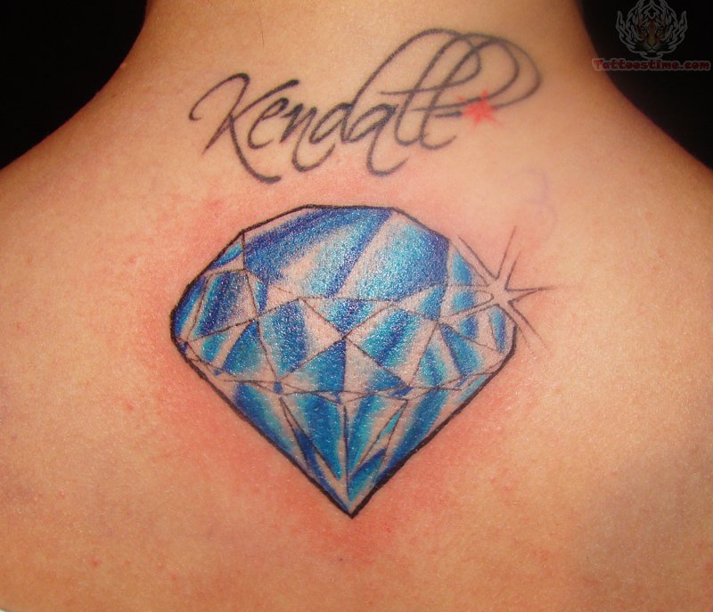 diamond are forever blue diamond tattoo Diamond Tattoo Design Ideas
