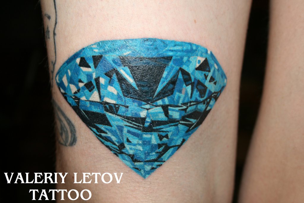 diamond tattoo by valeriyletov d6rbshr Diamond Tattoo Design Ideas