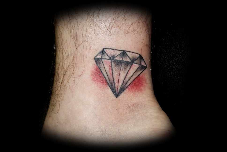 jubilee diamond tattoo ankle traditional tipping 113626 Diamond Tattoo Design Ideas