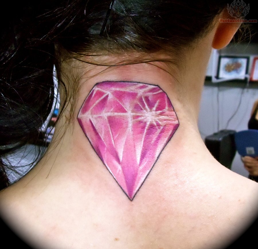 large diamond tattoo on back Diamond Tattoo Design Ideas