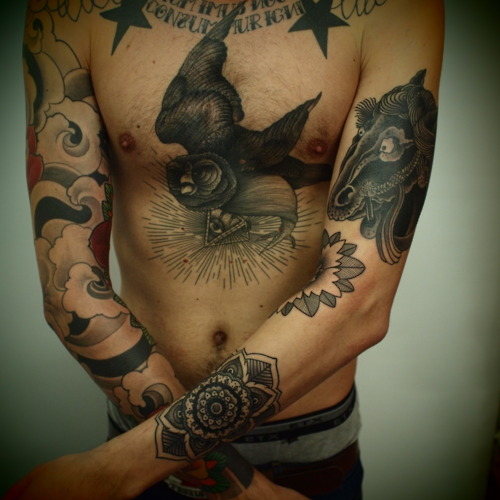 mens chest tattoos