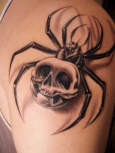 spider tattoo 3 Spider Tattoo Design Ideas