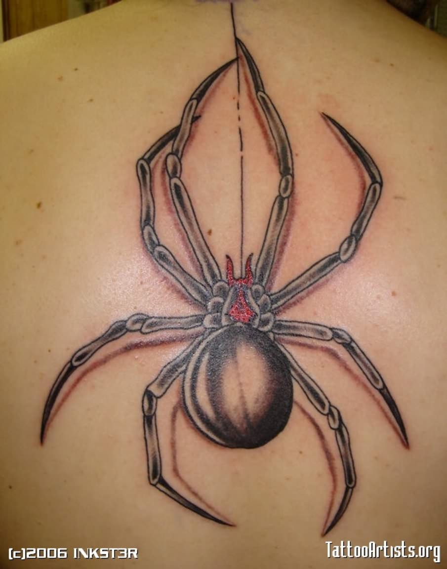 spider tattoo on back body Spider Tattoo Design Ideas