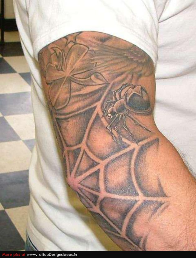 t1 Spider Tattoos insect 507 Spider Tattoo Design Ideas